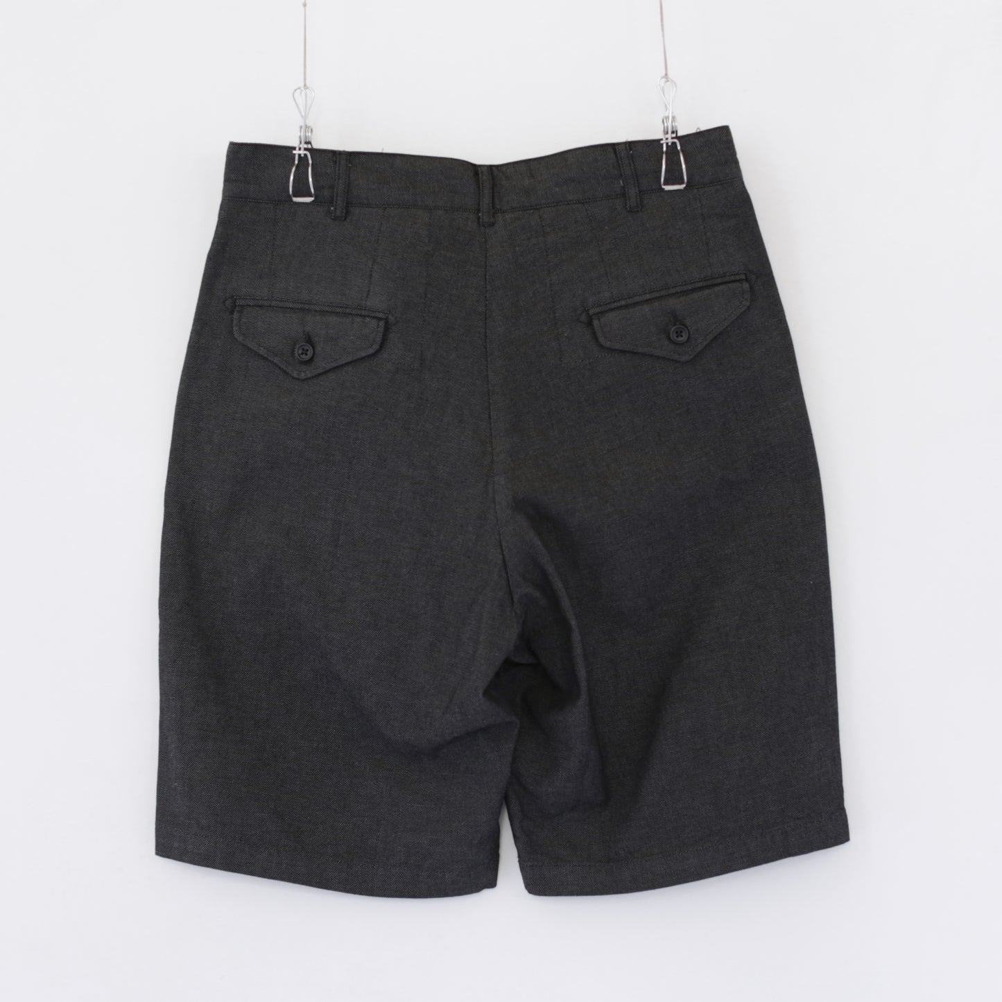 Ghurka Shorts - Cotton Heavy Oxford｜Charcoal