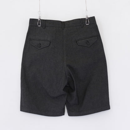 Ghurka Shorts - Cotton Heavy Oxford｜Charcoal