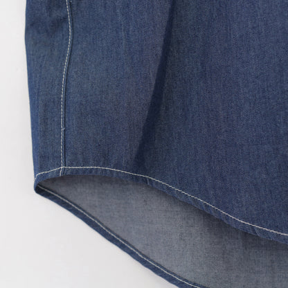 Half Zip Shirt- 4.5oz Denim Shirting｜Indigo