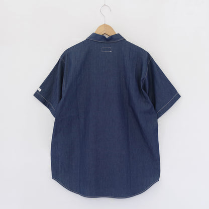 Half Zip Shirt- 4.5oz Denim Shirting｜Indigo