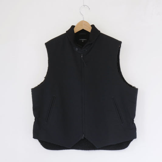 LL Vest - Cotton Double Cloth｜Black