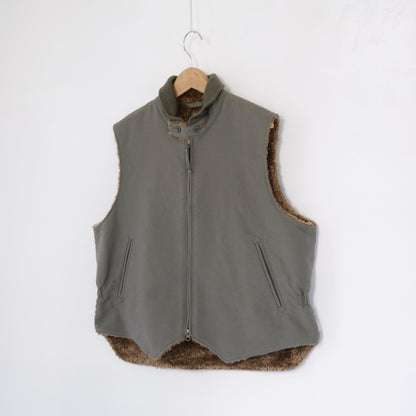 LL Vest - Cotton Double Cloth｜Olive