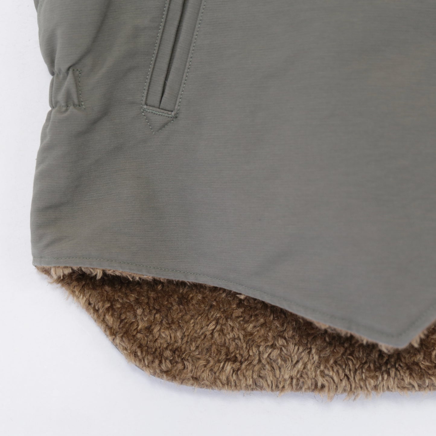 LL Vest - Cotton Double Cloth｜Olive