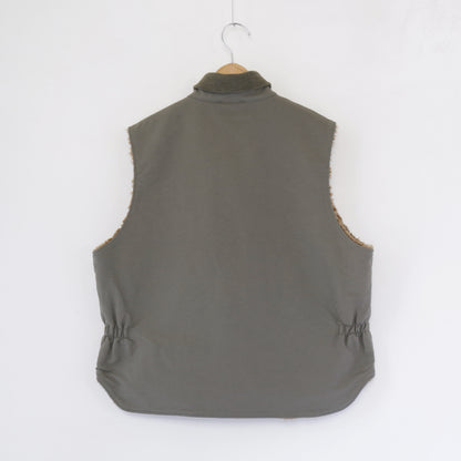 LL Vest - Cotton Double Cloth｜Olive