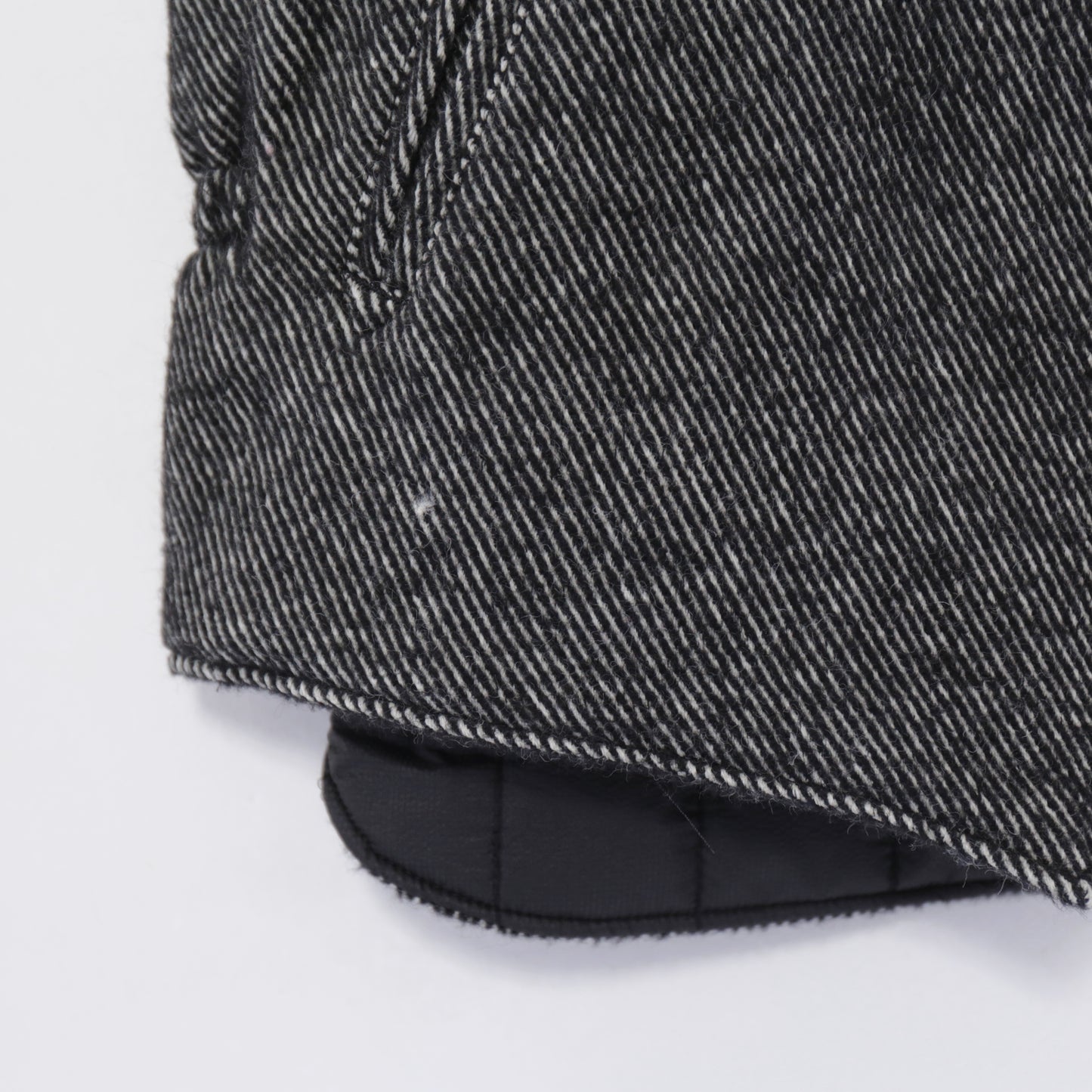 LL Vest - Wool Shaggy Twill｜Black