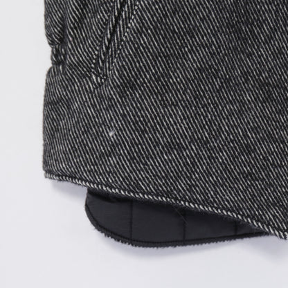LL Vest - Wool Shaggy Twill｜Black