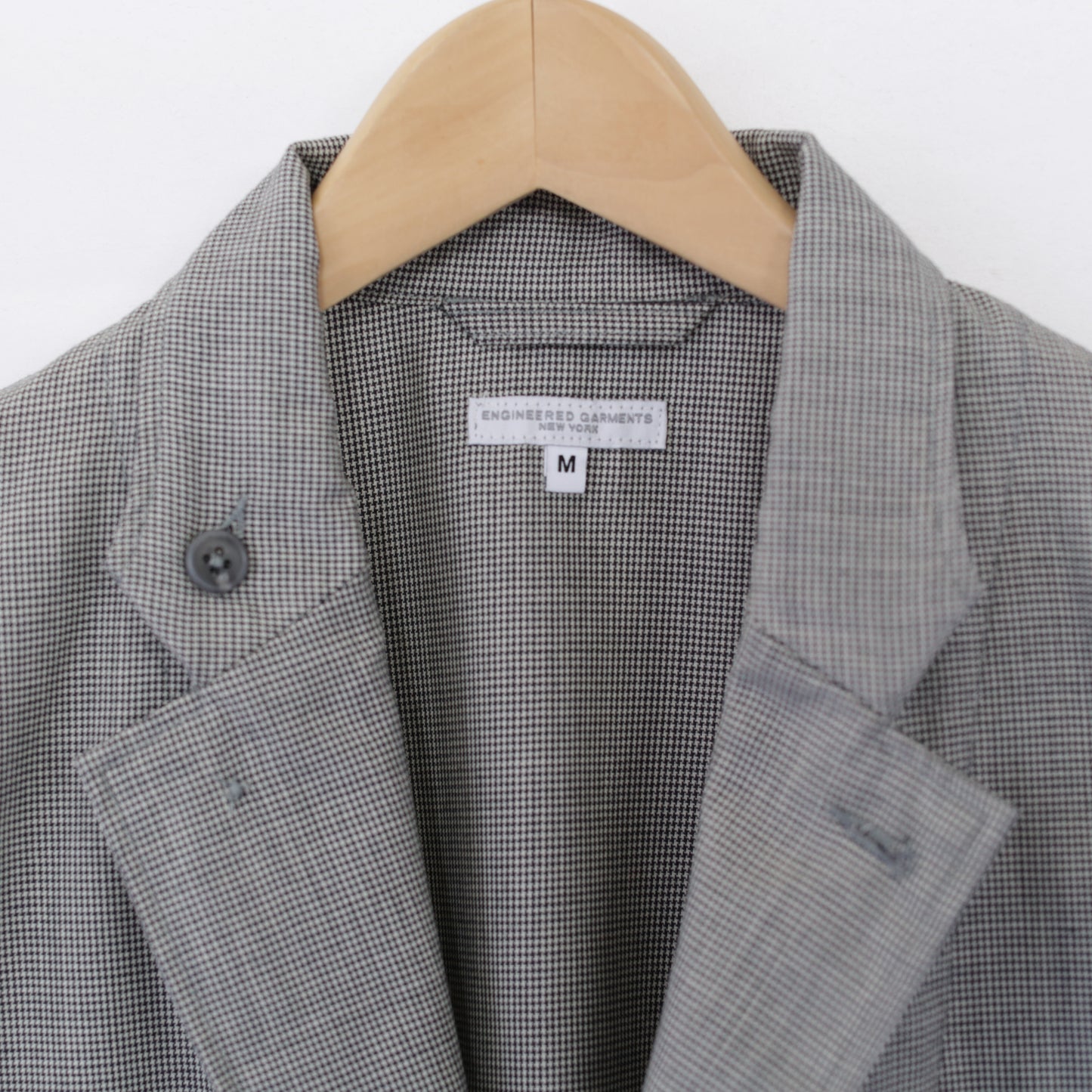Loiter Jacket - Micro Houndstooth Tropiical Wool｜Grey