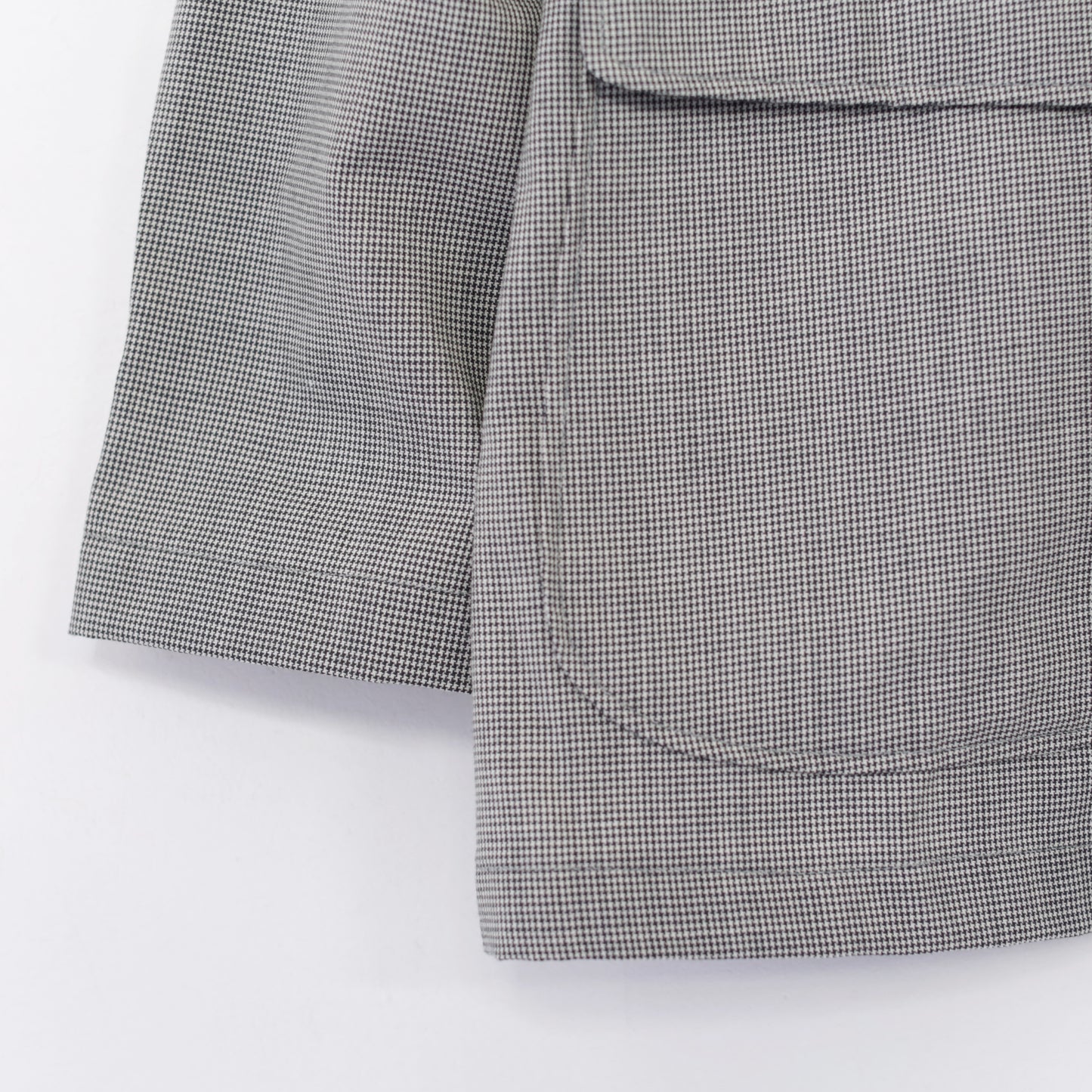 Loiter Jacket - Micro Houndstooth Tropiical Wool｜Grey