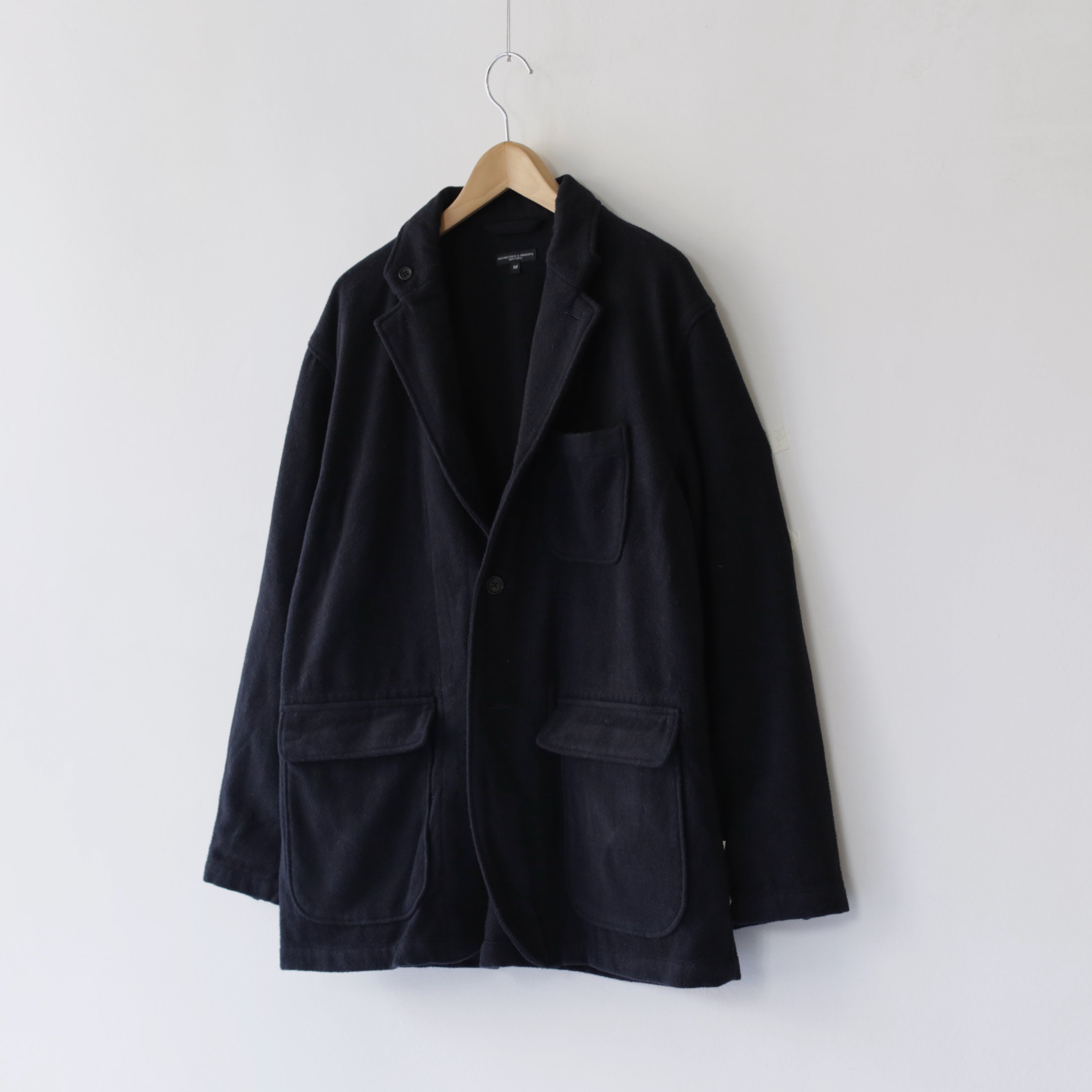 Loiter Jacket - Wool polyester Heavy flannel｜Dk.Navy