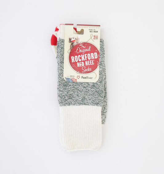 Red Heel Socks｜Green