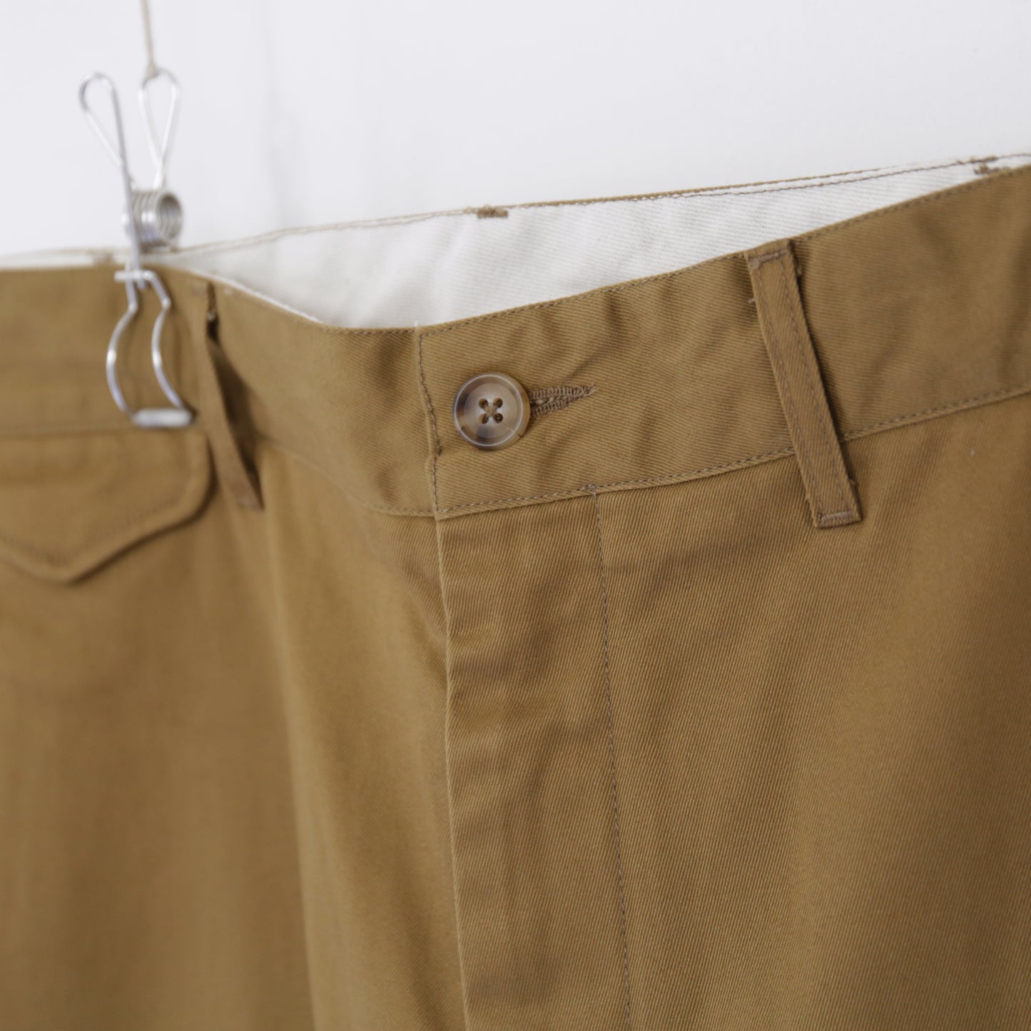 Officer Pant - Cotton H.C Heavy Twill｜Camel