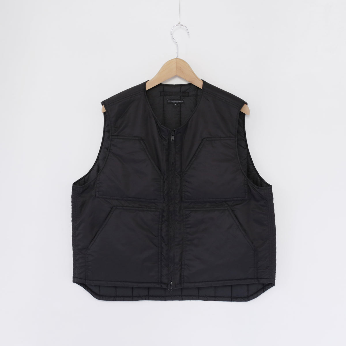 Over Vest - Flight Satin Nylon｜Black
