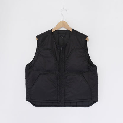 Over Vest - Flight Satin Nylon｜Black