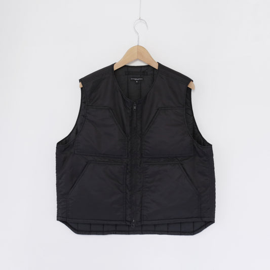 Over Vest - Flight Satin Nylon｜Black