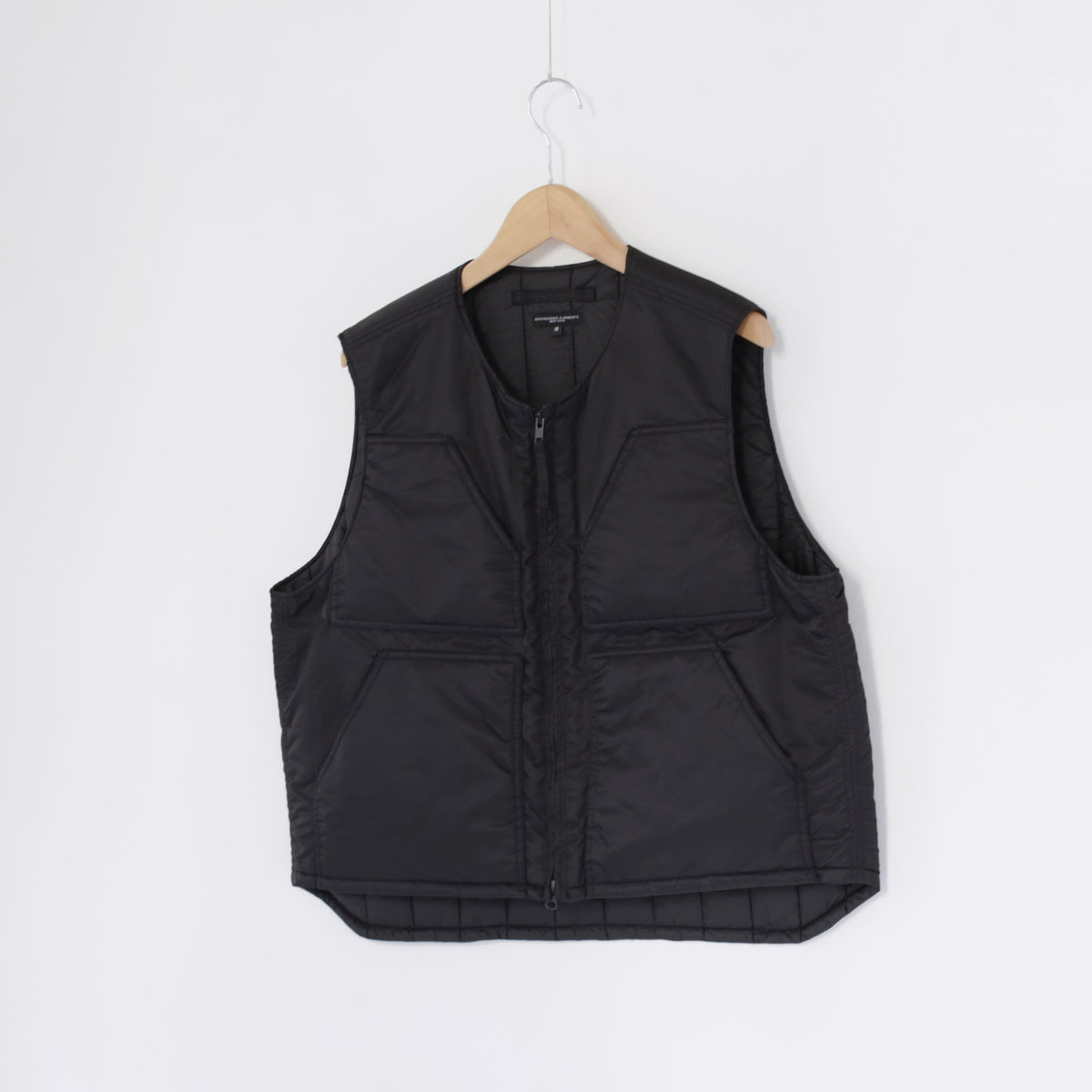 Over Vest - Flight Satin Nylon｜Black