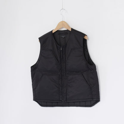 Over Vest - Flight Satin Nylon｜Black