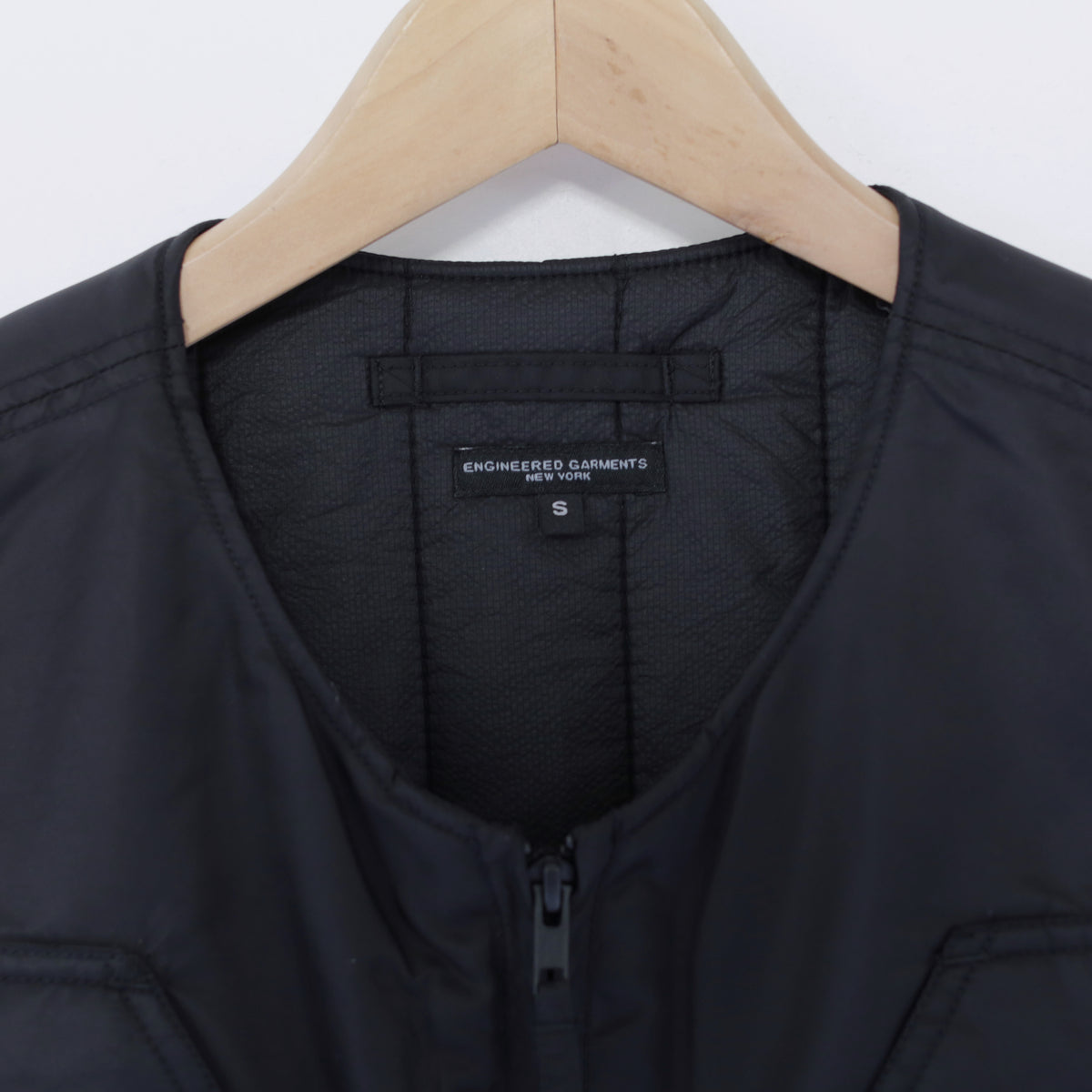Over Vest - Flight Satin Nylon｜Black