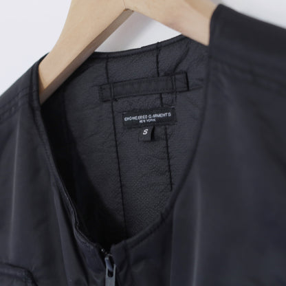 Over Vest - Flight Satin Nylon｜Black