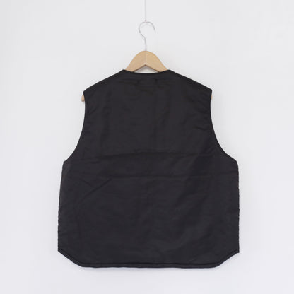 Over Vest - Flight Satin Nylon｜Black
