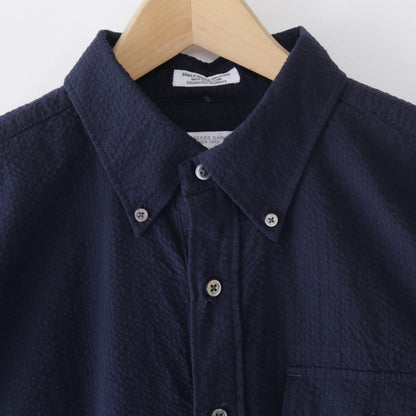 Popover BD Shirt - Tone&Tone Seersucker｜Dk.Navy