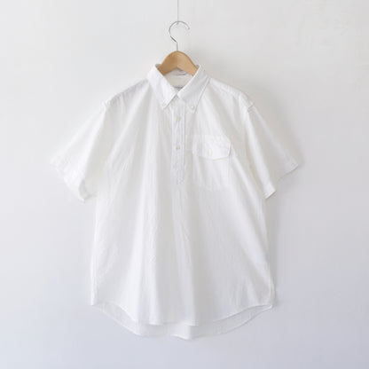 Popover BD Shirt - Tone&Tone Seersucker｜White