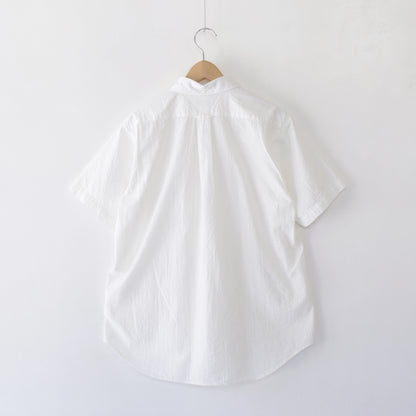 Popover BD Shirt - Tone&Tone Seersucker｜White