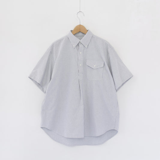 Popover Shirt - Cotton Candy Stripe｜Blue