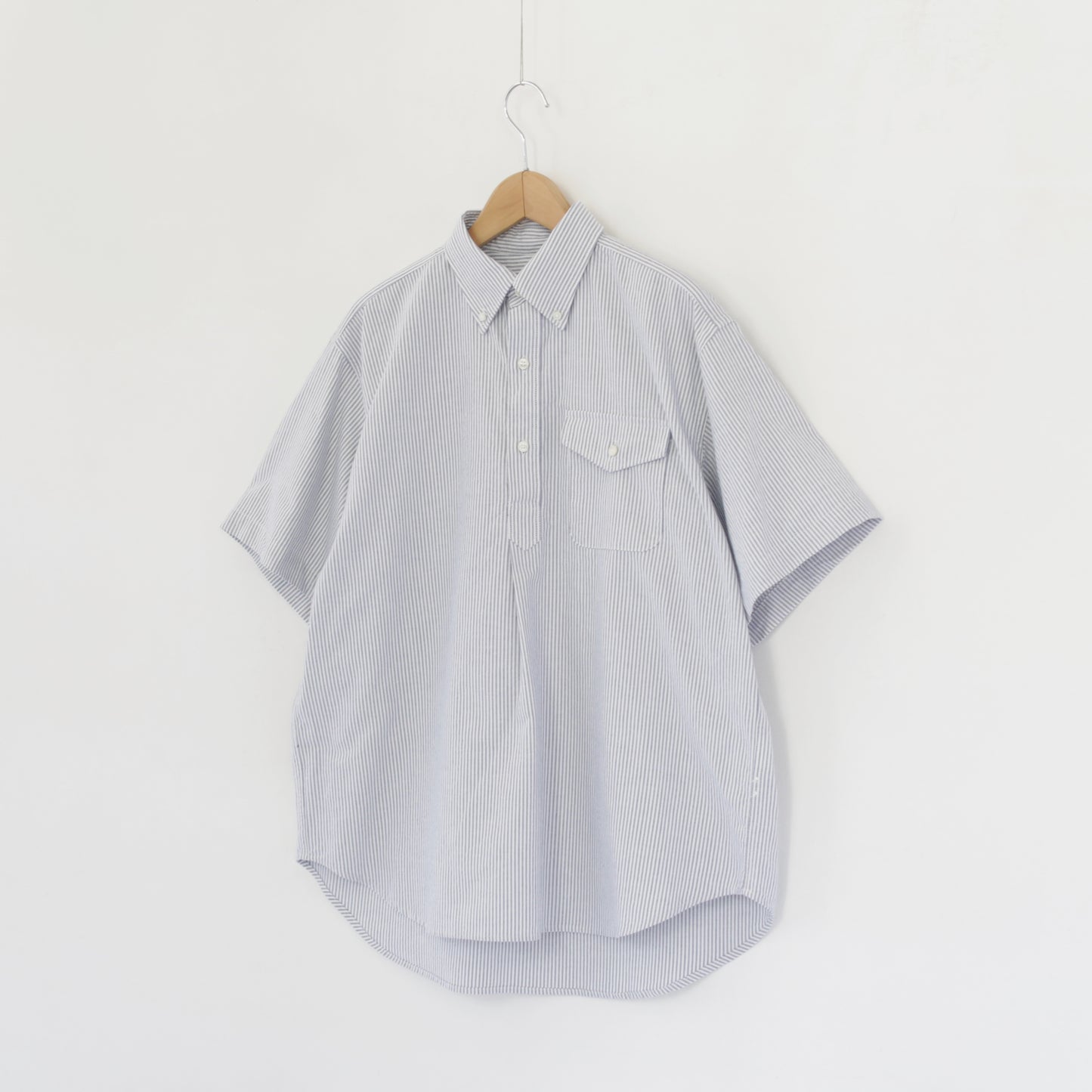 Popover Shirt - Cotton Candy Stripe｜Blue