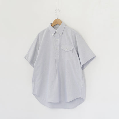 Popover Shirt - Cotton Candy Stripe｜Blue