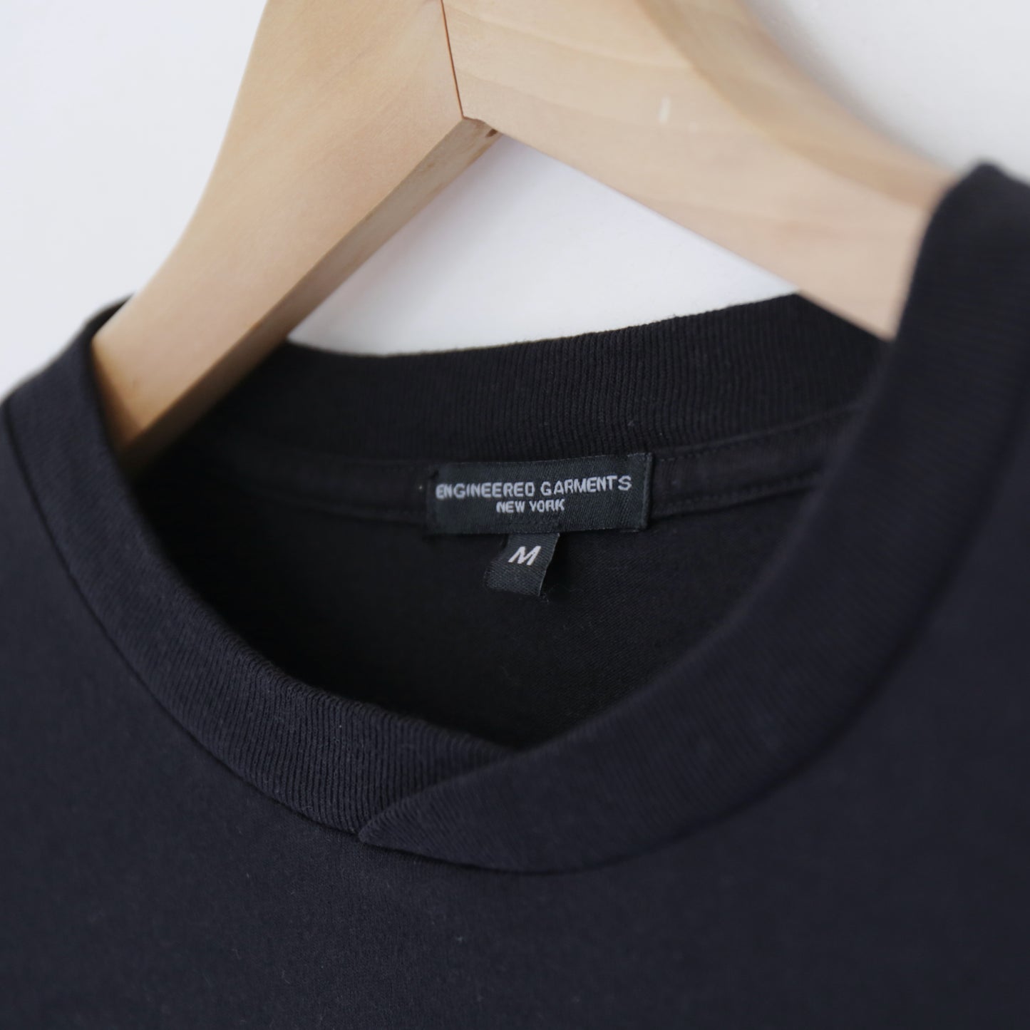 Printed Cross Crewneck L/S T - NY｜Black