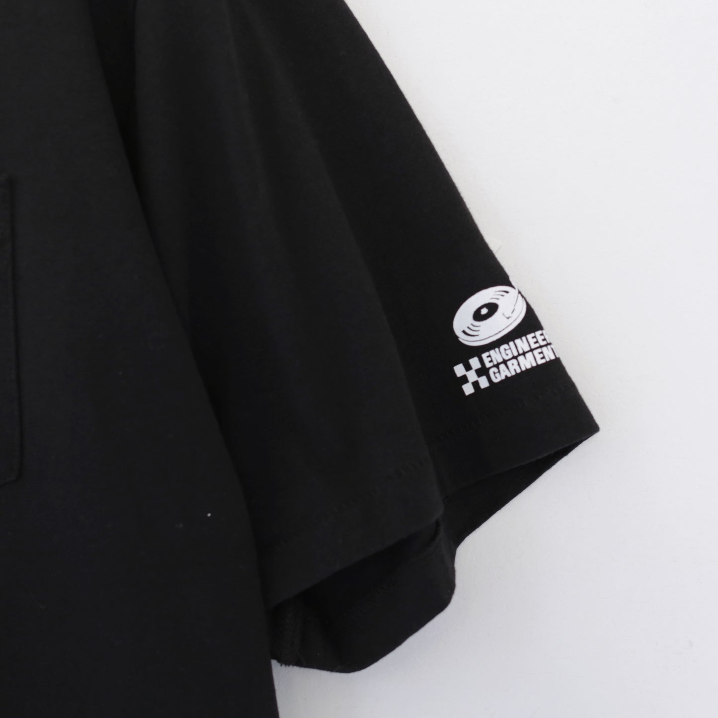 Printed Cross Crewneck T - Flower｜Black