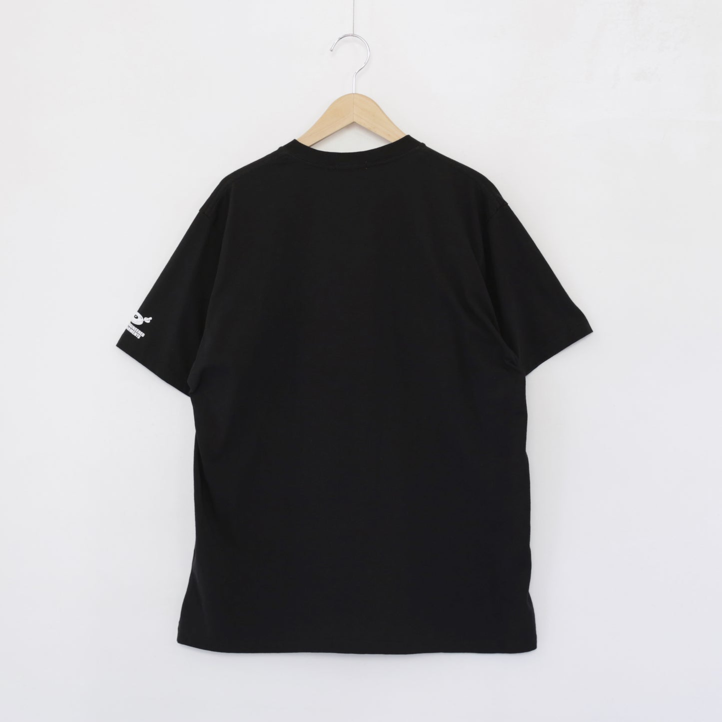 Printed Cross Crewneck T - Flower｜Black