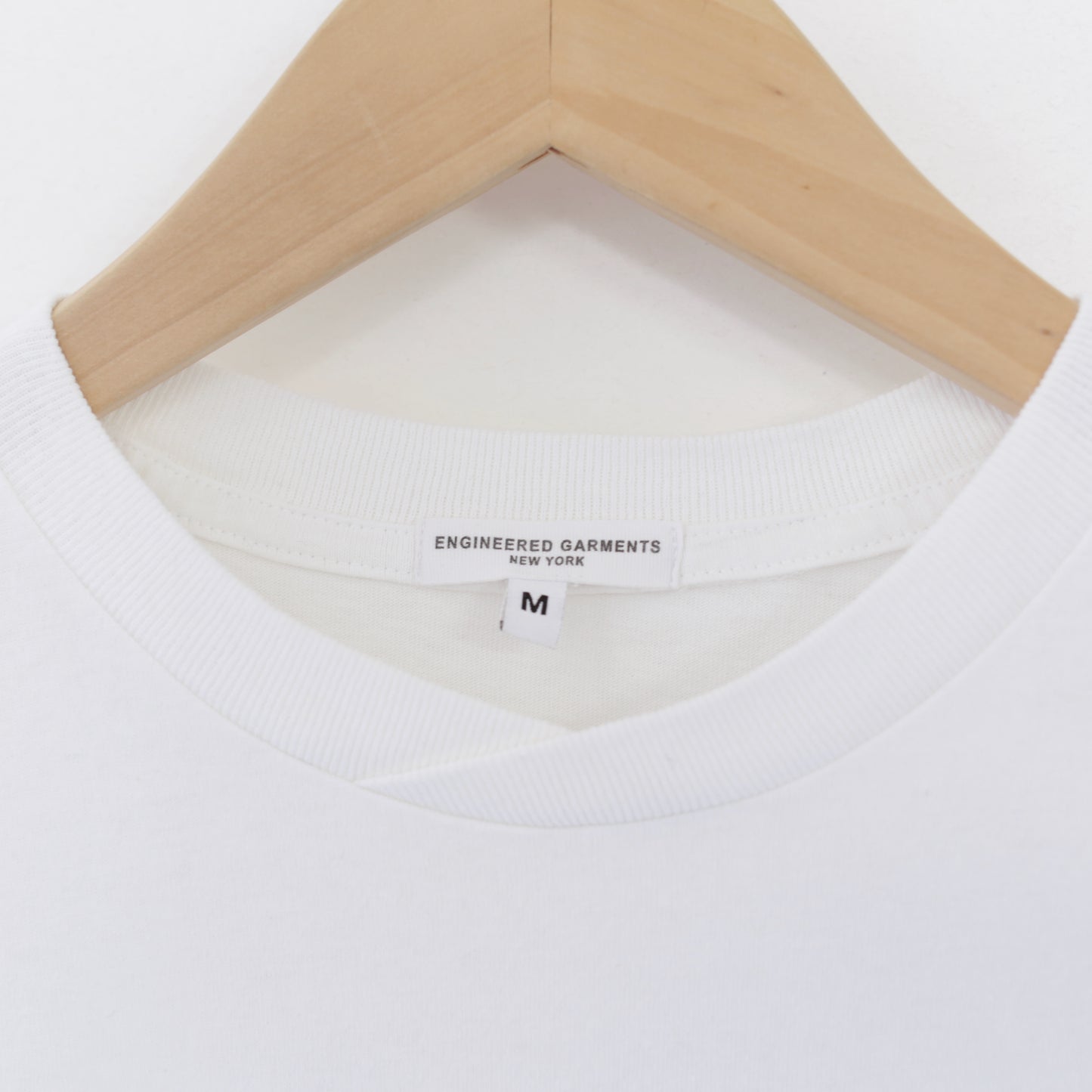 Printed cross crewneck T - Flower｜White