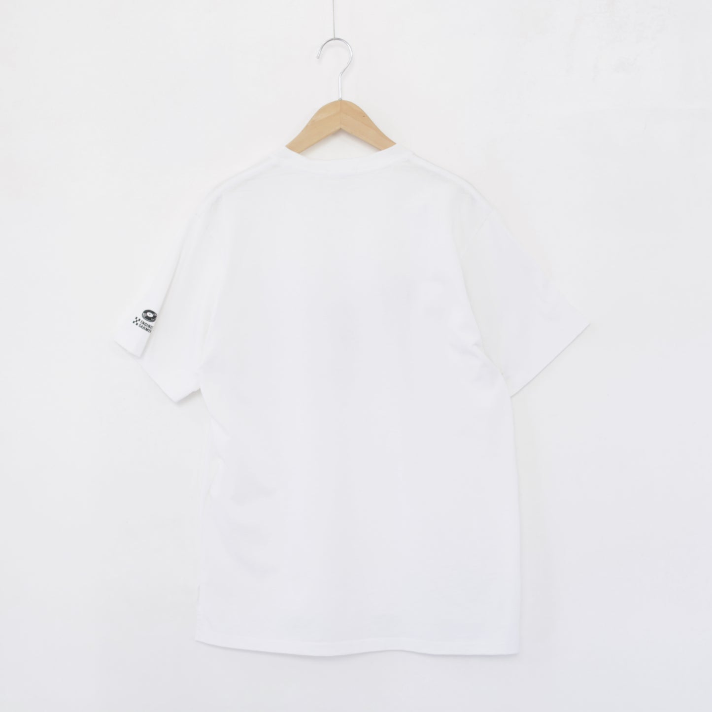 Printed cross crewneck T - Flower｜White