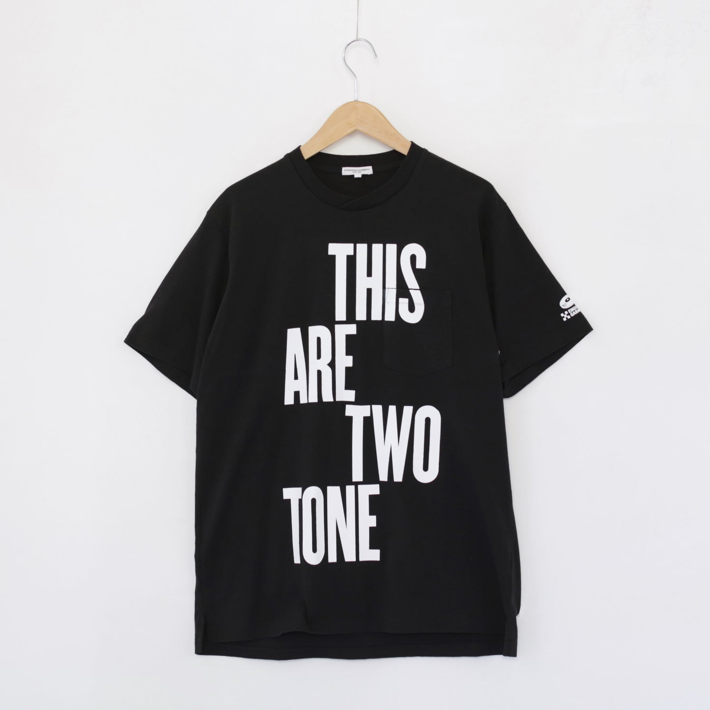 Printed Cross Crewneck T - This Are｜Black