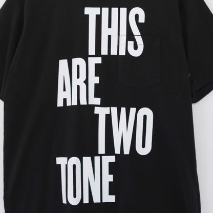 Printed Cross Crewneck T - This Are｜Black