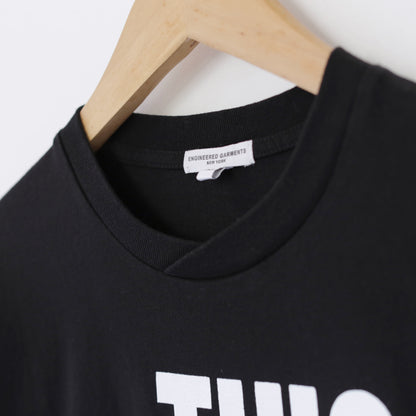 Printed Cross Crewneck T - This Are｜Black