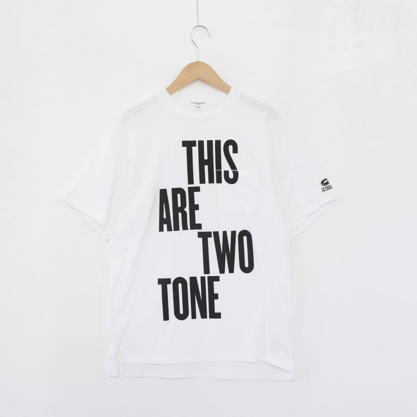 Printed Cross Crewneck T - This Are｜White