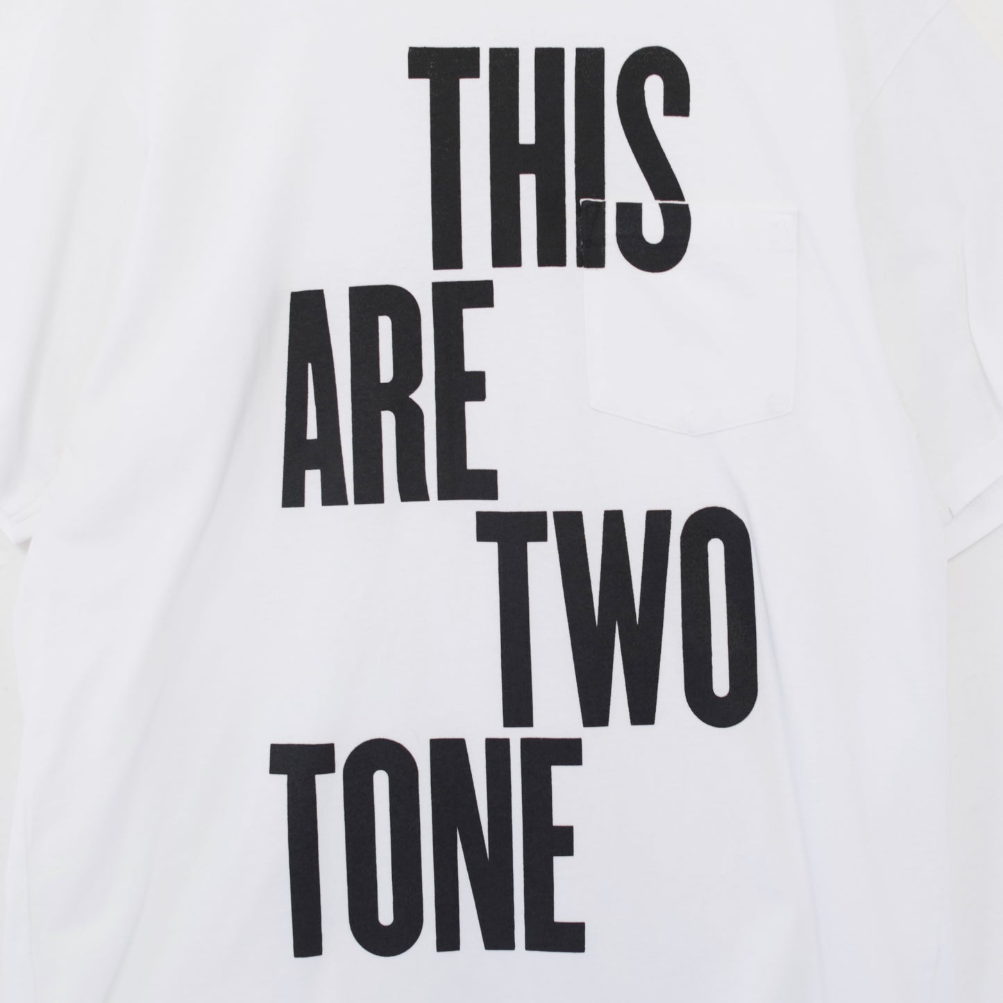 Printed Cross Crewneck T - This Are｜White