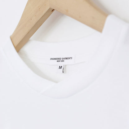 Printed Cross Crewneck T - This Are｜White
