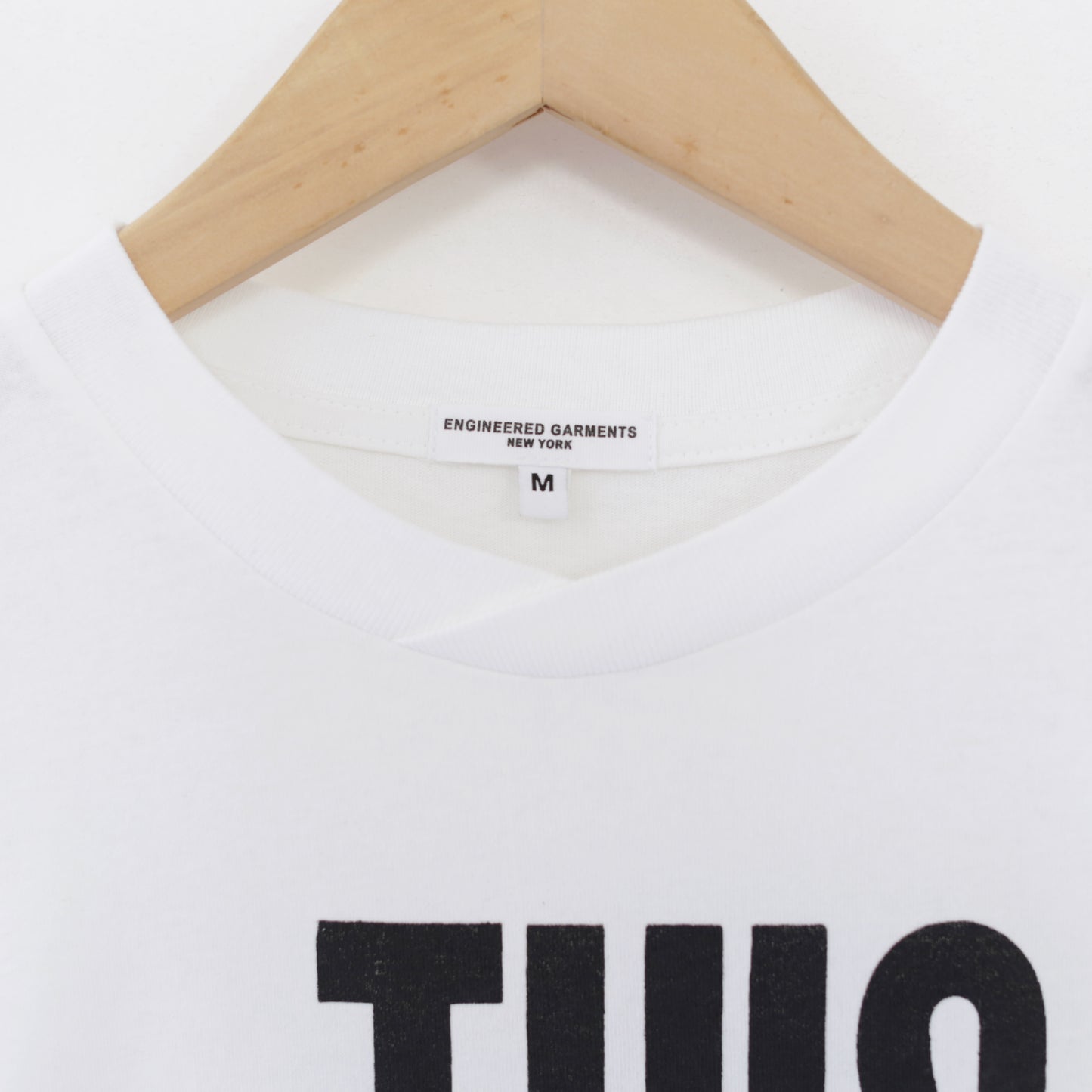 Printed Cross Crewneck T - This Are｜White