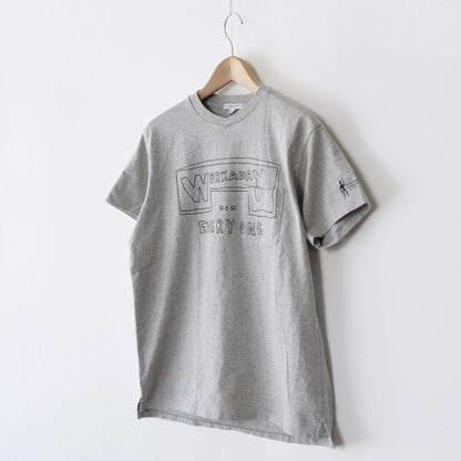 Printed Crossover Neck Pocket Tee - Workaday For Everyday｜Gray