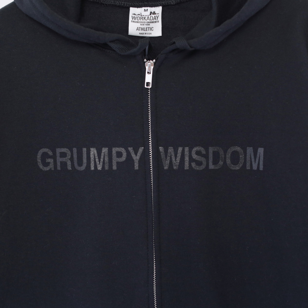 Printed Hoodie - Grumpy | Black