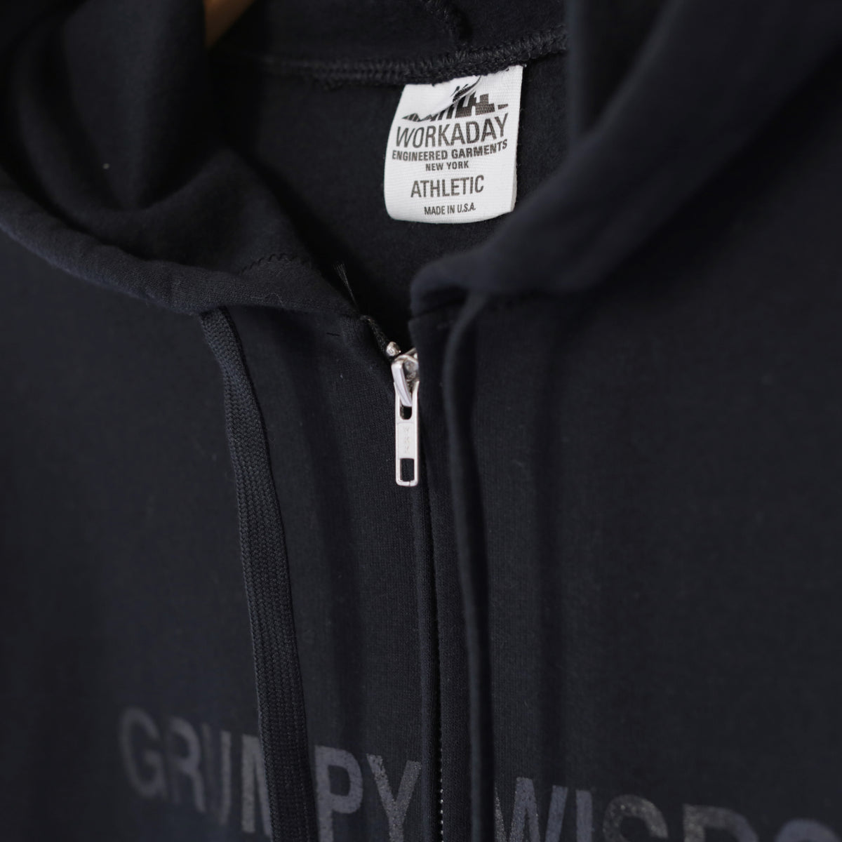Printed Hoodie - Grumpy | Black