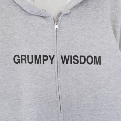 Printed Hoodie - Grumpy | Grey