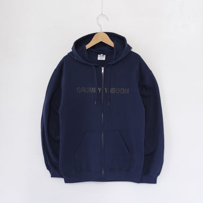 Printed Hoodie - Grumpy | Navy