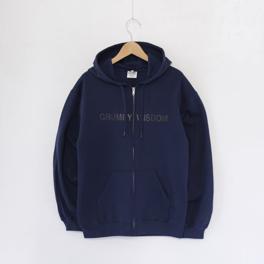 Printed Hoodie - Grumpy | Navy