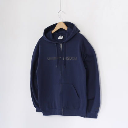 Printed Hoodie - Grumpy | Navy