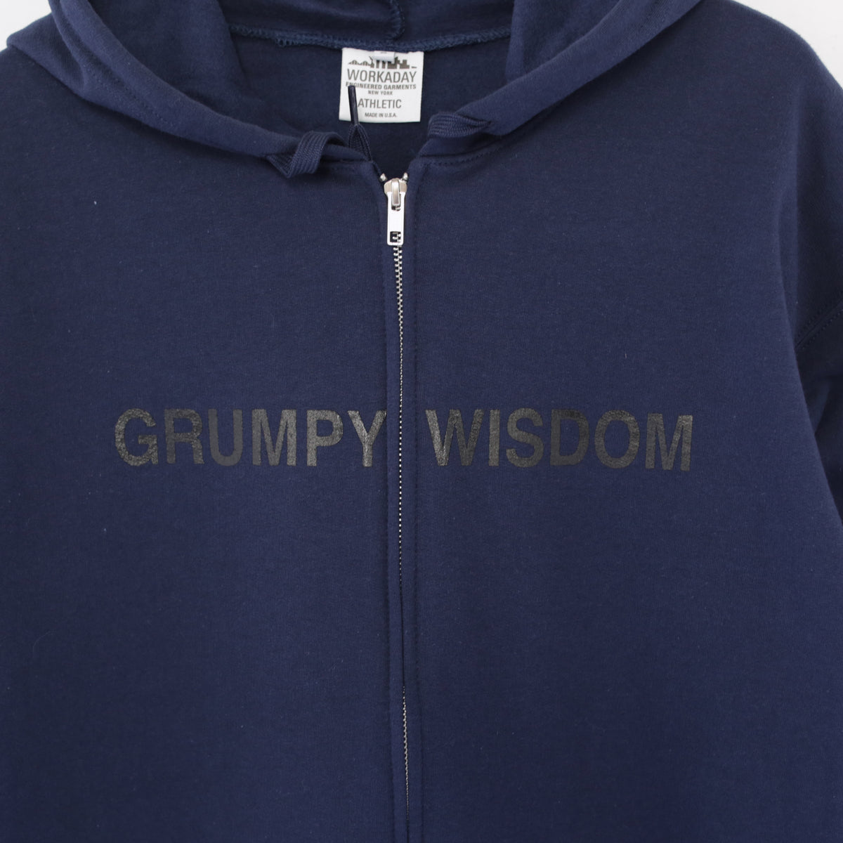 Printed Hoodie - Grumpy | Navy