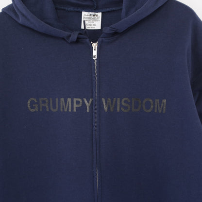 Printed Hoodie - Grumpy | Navy